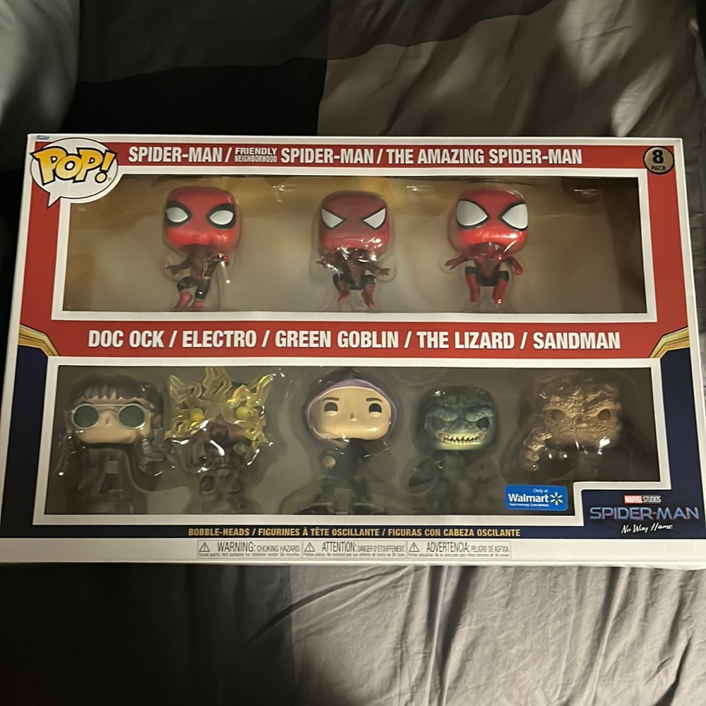 Spider-Man no way home funko pop 8pk- Walmart exclusive